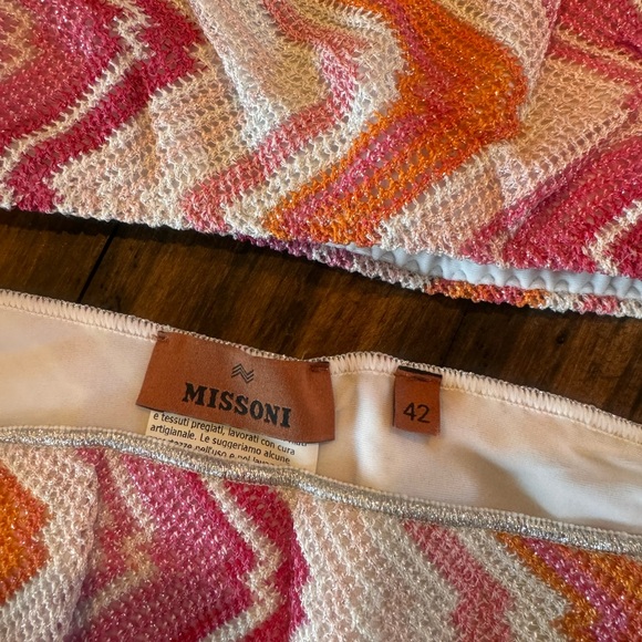 Missoni Multicolor Zigzag One-Shoulder Bikini - Picture 3 of 4